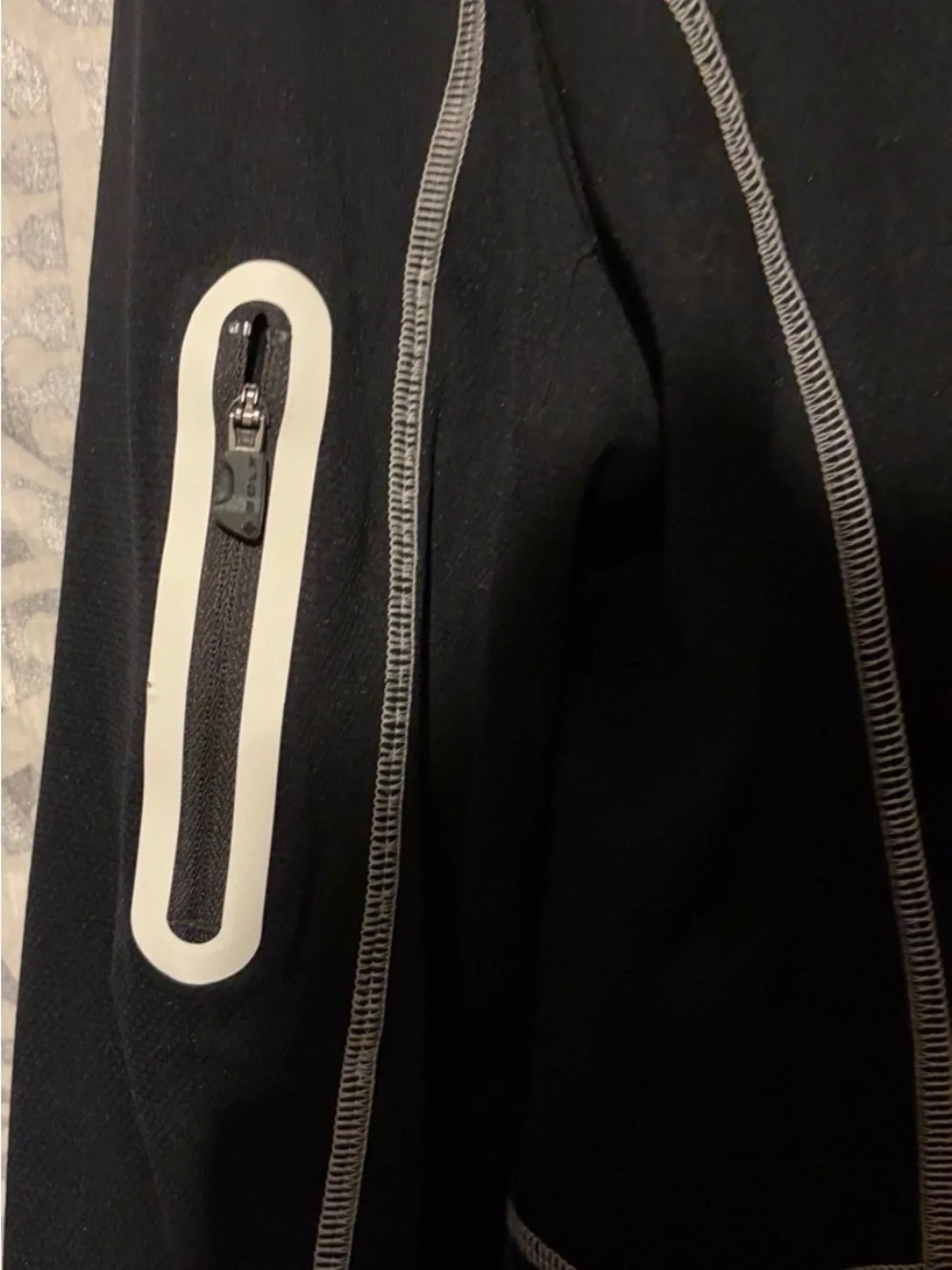 Columbia Golf 1/4 Zip Pullover Jacket Black w/ Contrast Stitch | Men’s Med